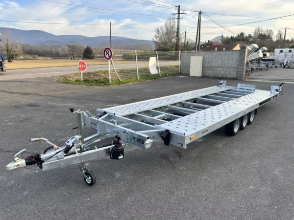 Remorque porte voitures Temared CARKEEPER 3 essieux- sans rampes - Neuf – Image 3