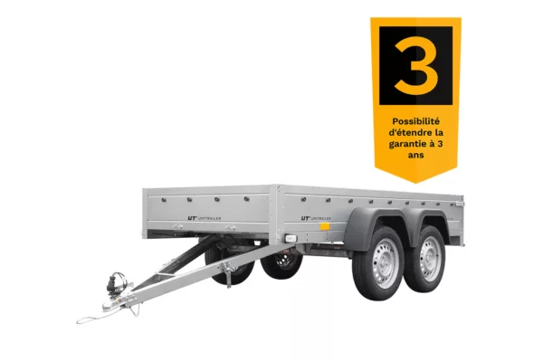 Remorque 2 ESSIEUX UNITRAILER GARDEN TRAILER 264/2 KIPP - Neuf – Image 4