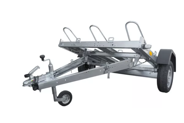 Remorque moto basculante UNITRAILER pour 3 motos avec ressorts - Neuf