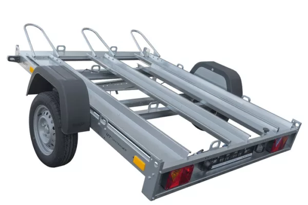 Remorque moto basculante UNITRAILER pour 3 motos avec ressorts - Neuf – Image 5