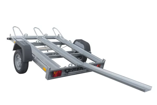 Remorque moto basculante UNITRAILER pour 3 motos avec ressorts - Neuf – Image 3