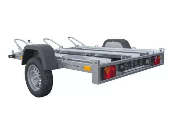 Remorque moto basculante UNITRAILER pour 3 motos avec ressorts - Neuf – Image 2