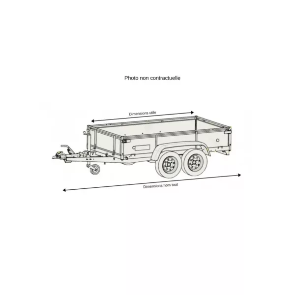 Remorque LIDER VENISE 39300/42300 PTAC 500 Kg - Neuf – Image 3