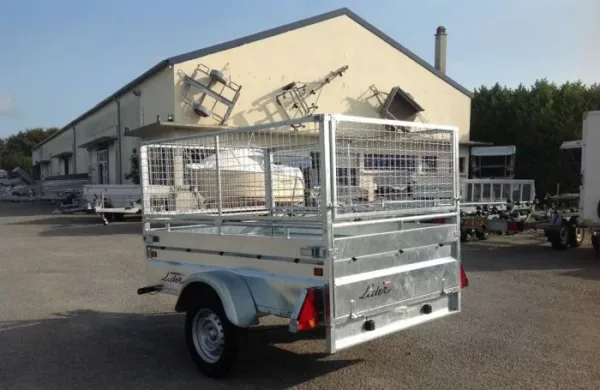 Remorque lider robuste 4 freinée – ptac 750kg – 200 x 134 cm – 1 essieu