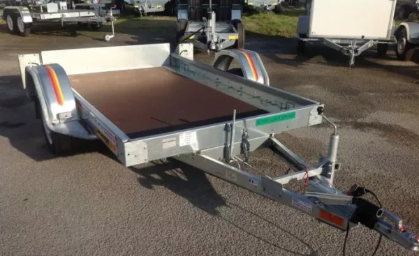 Remorque plateau mecanorem – RPMS 901 F – PTAC : 1300 Kg – 1 essieu freiné – 305 x 170 cm