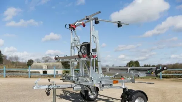 Remorque transversale avec roues pivotantes 360° – YO REMORQUES – CCT4 – charge utile 260 kg
