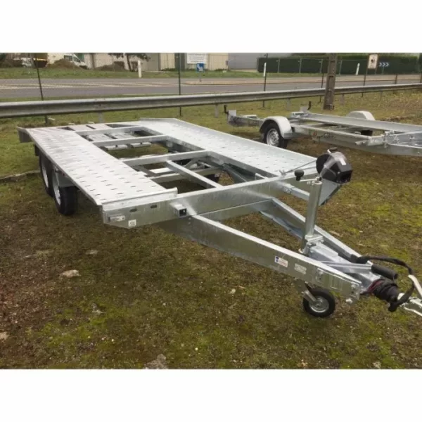 Remorque porte voiture ptac 2700 kg livré neuve avec garantie 2ans