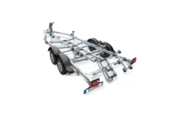 Remorque Freinée Système rampe / rouleaux de quille Océane PTAC 3200Kg OC322S-80